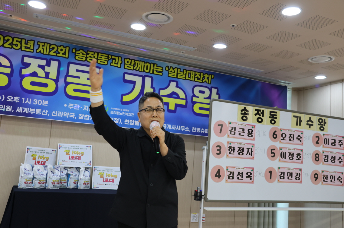 [지역자원및조직화사업]2025년 제2회 설날대잔치 송정동가수왕 진행